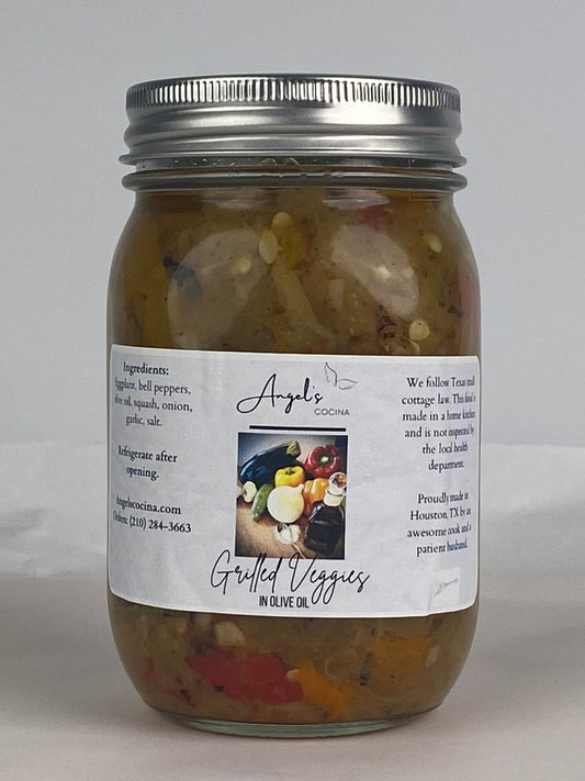 Grilled Veggies in Olive Oil - Angel's Cocina