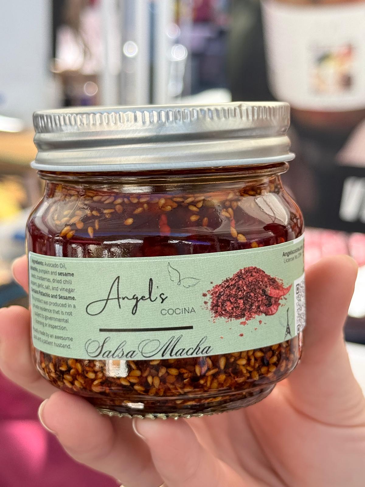 Salsa Macha with Pistachios in Avocado Oil - Angel's Cocina